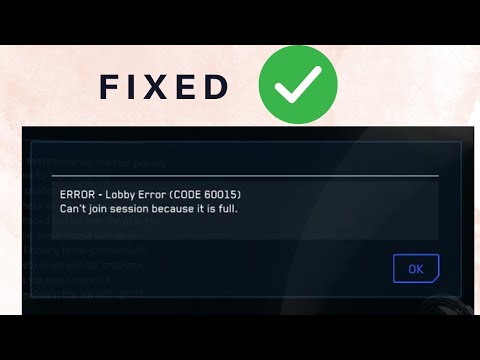 Lobby Error 60015